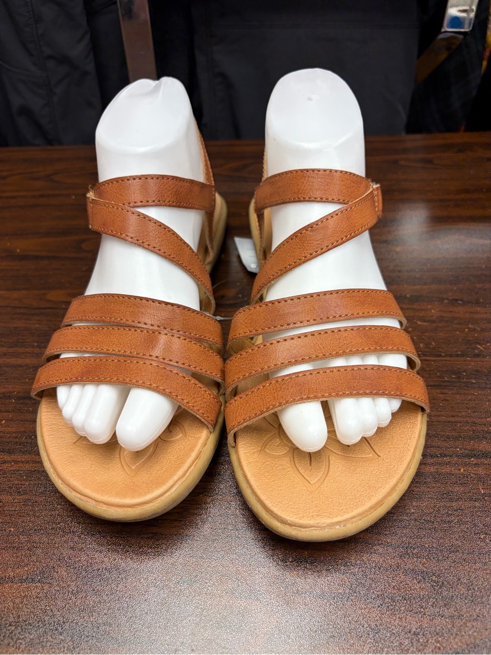 b.o.c. Tan Multi-Strap Women's Sandals